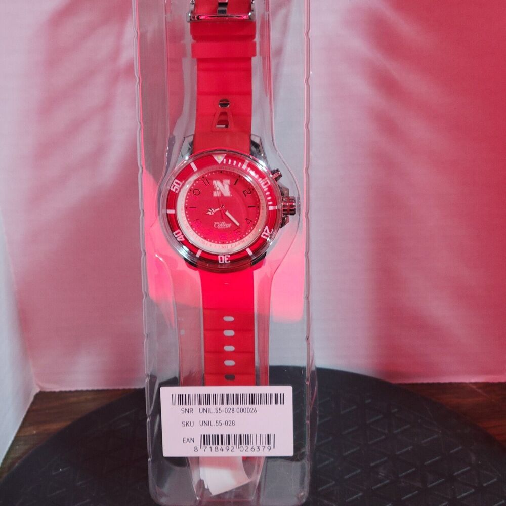 Kyboe! Nebraska Huskers Mens wrist watch NEW in package with tags